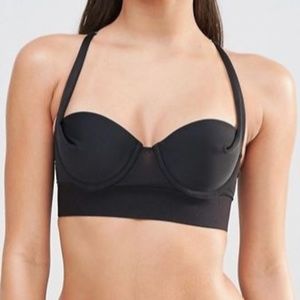 NWOT River Island Longline Bustier Bikini Top